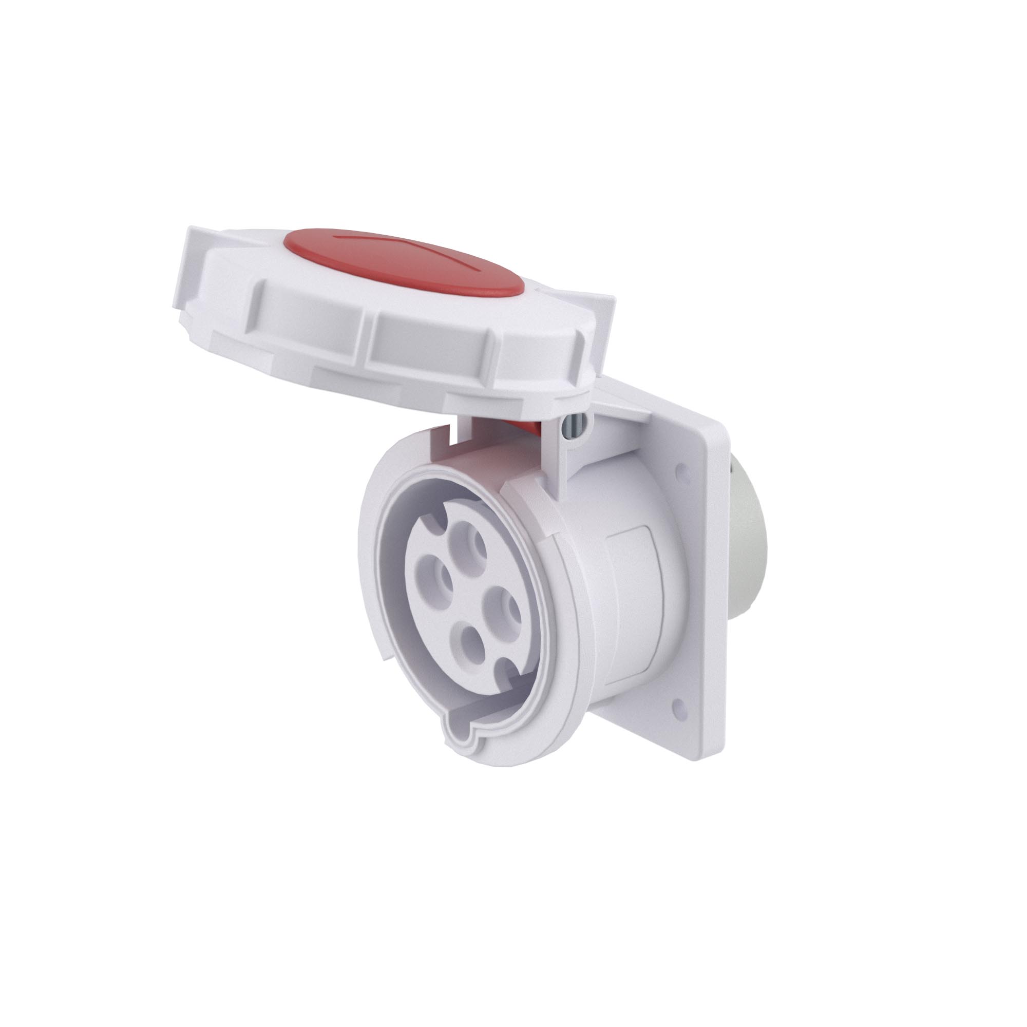 Р57. Розетка DIS4271666 панельная PSS IP67 16A 3P+E 400В (ДКС)