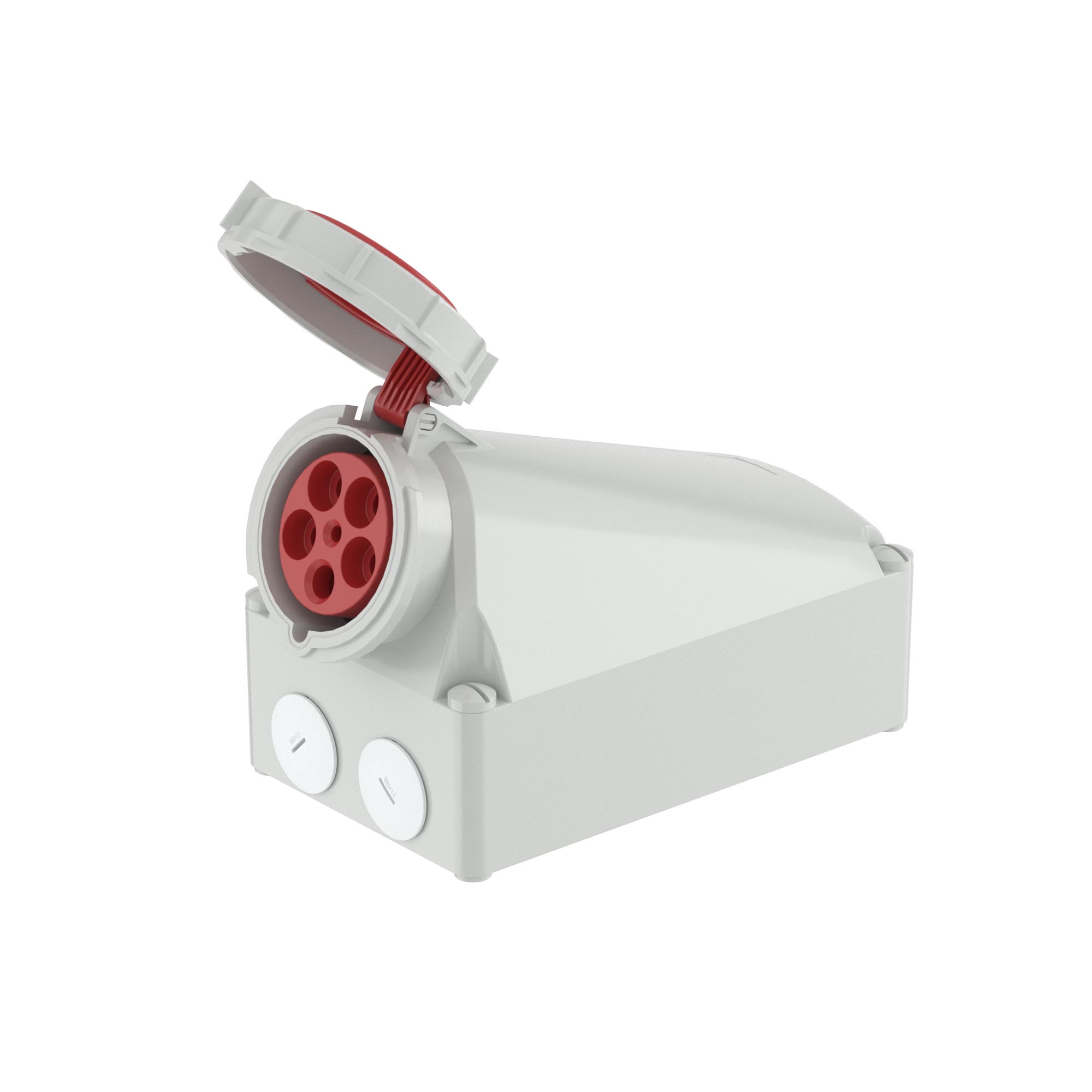 Р57. Розетка DIS51512557 настенная WS IP67 125A 3P+E+N 400В (ДКС)