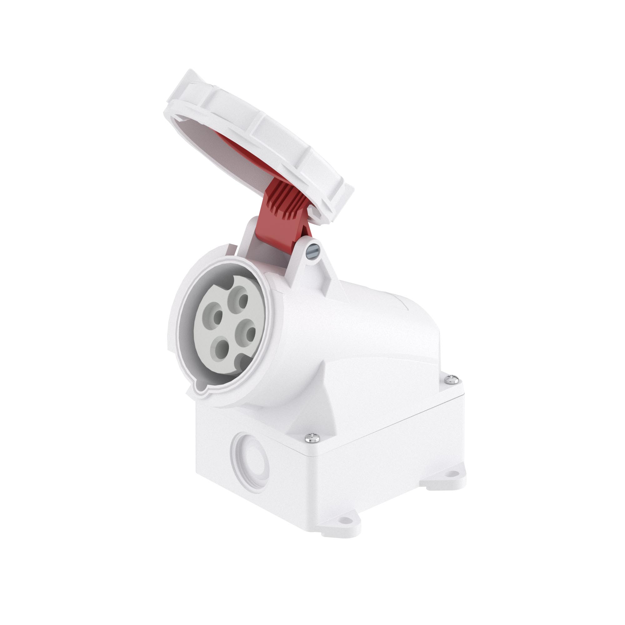 Р57. Розетка DIS5183256T настенная WS IP67 32A 3P+E 400В (ДКС)