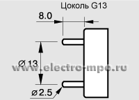 Л3329. Лампа 15Вт FT8-15W/33 4200K G13 люминесцентная (Camelion)