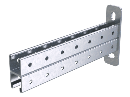 М98. Консоль BBD4160HDZ двойная, 41х41мм, L600мм, горячеоцинкованная (ДКС) М98. Консоль BBD4160HDZ двойная, 41х41мм, L600мм, горячеоцинкованная (ДКС)