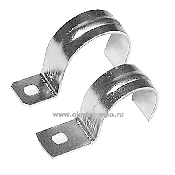 Г66. Скоба С01316 металлическая оцинкованная 16мм, 1 лапка (Рувинил)