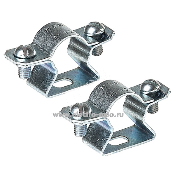 Т15. Скоба СД1620 дистанционная для крепления трубы 20мм металлическая оцинкованная (Рувинил)