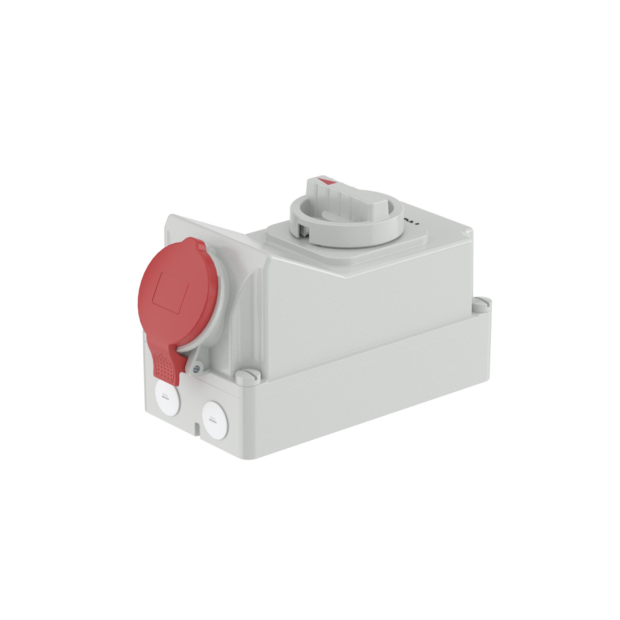 Р57. Розетка DIS5601686 настенная 3Р+Е с механической блокир и боковым расположением разъема WIS  (ДКС)