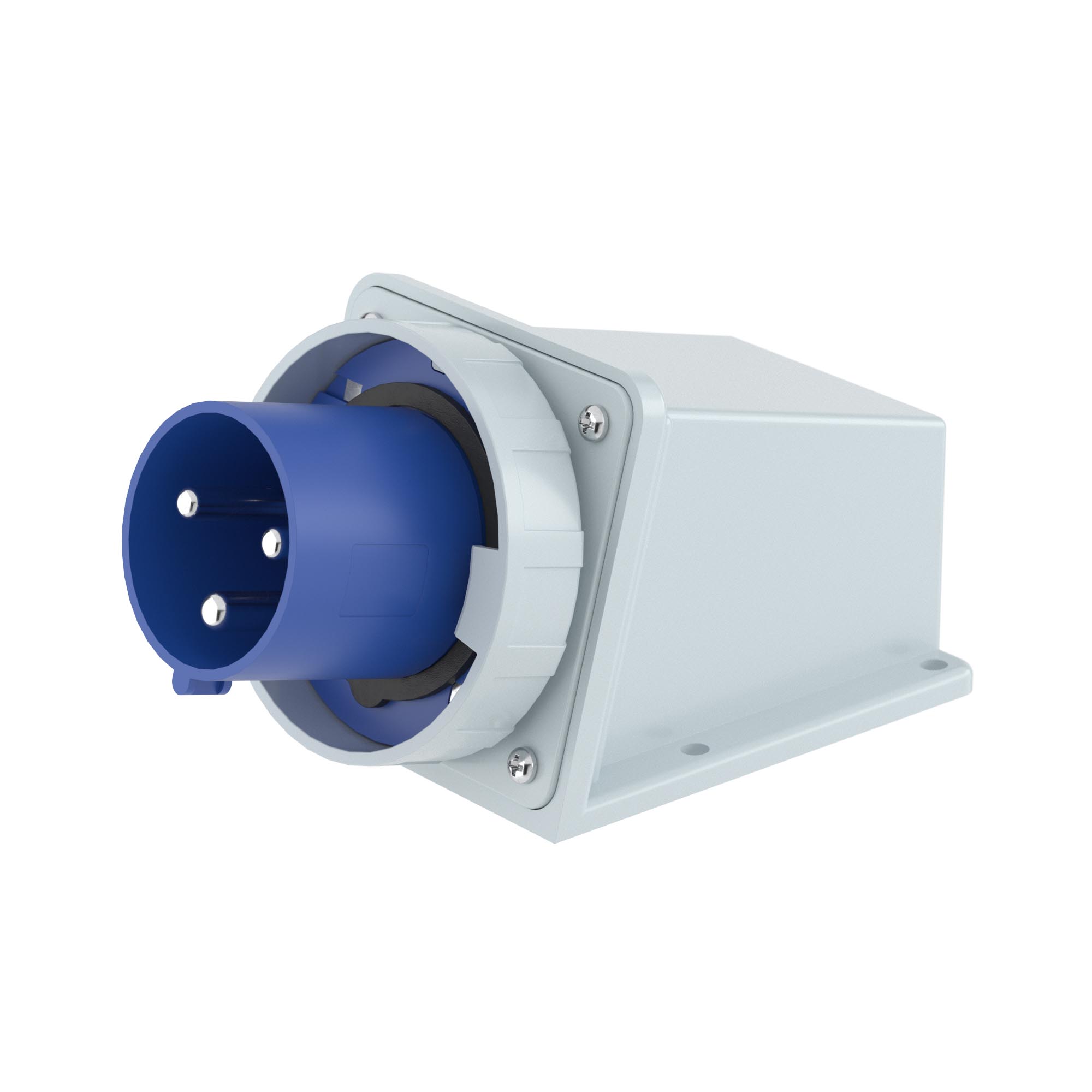 Р57. Вилка DIS245M12593 настенная WP IP67 125А 2P+E 230В (ДКС)