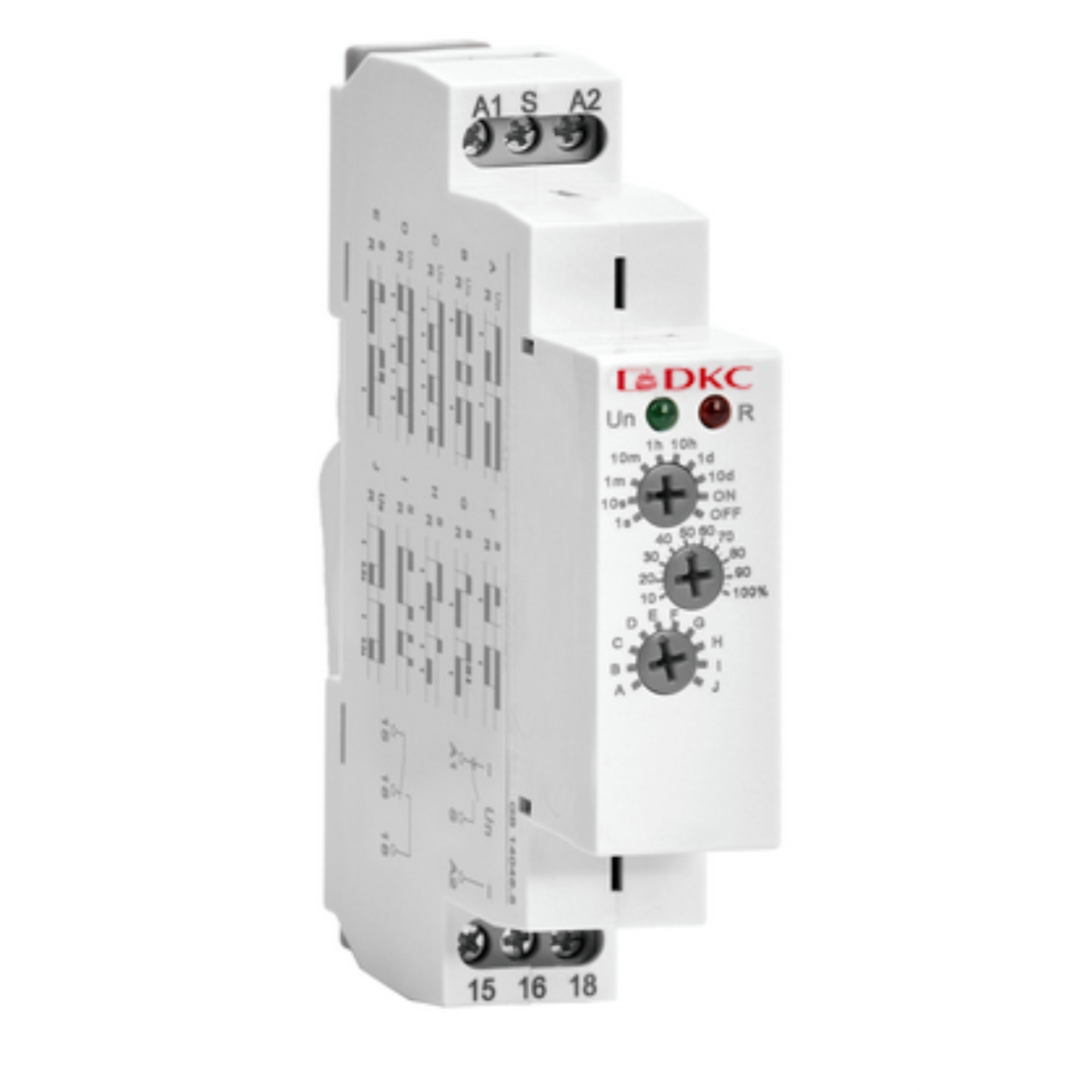 А69. Реле DRM-TM-1-240 времени многофункциональное, конфигурация контакта 1CO, AС/DC 12-240В (ДКС)