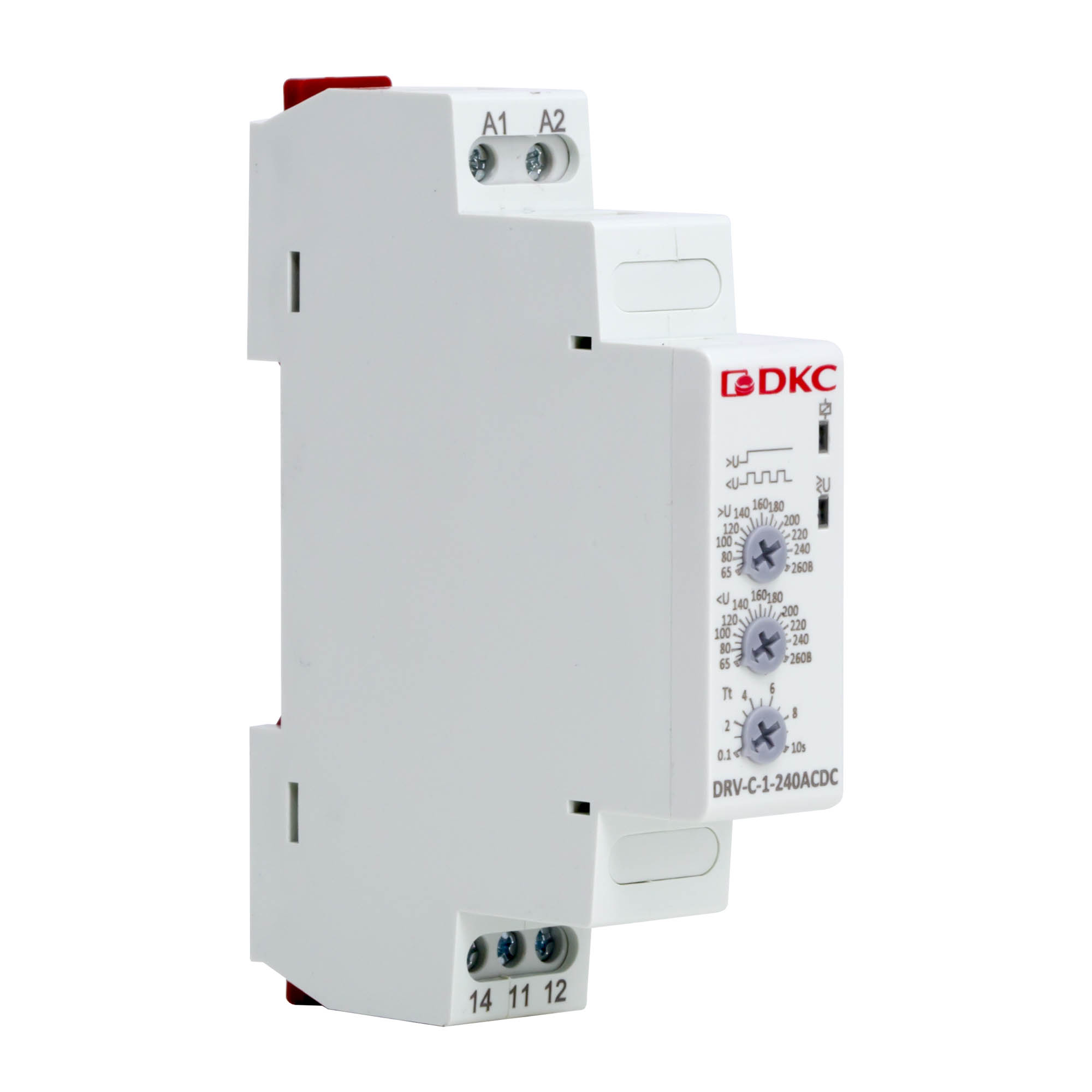 А7698. Реле DRV-C-1-240ACDC контроля напряжения однофазное,  тип DRV, конфигурация контакта 1CO,  (ДКС)