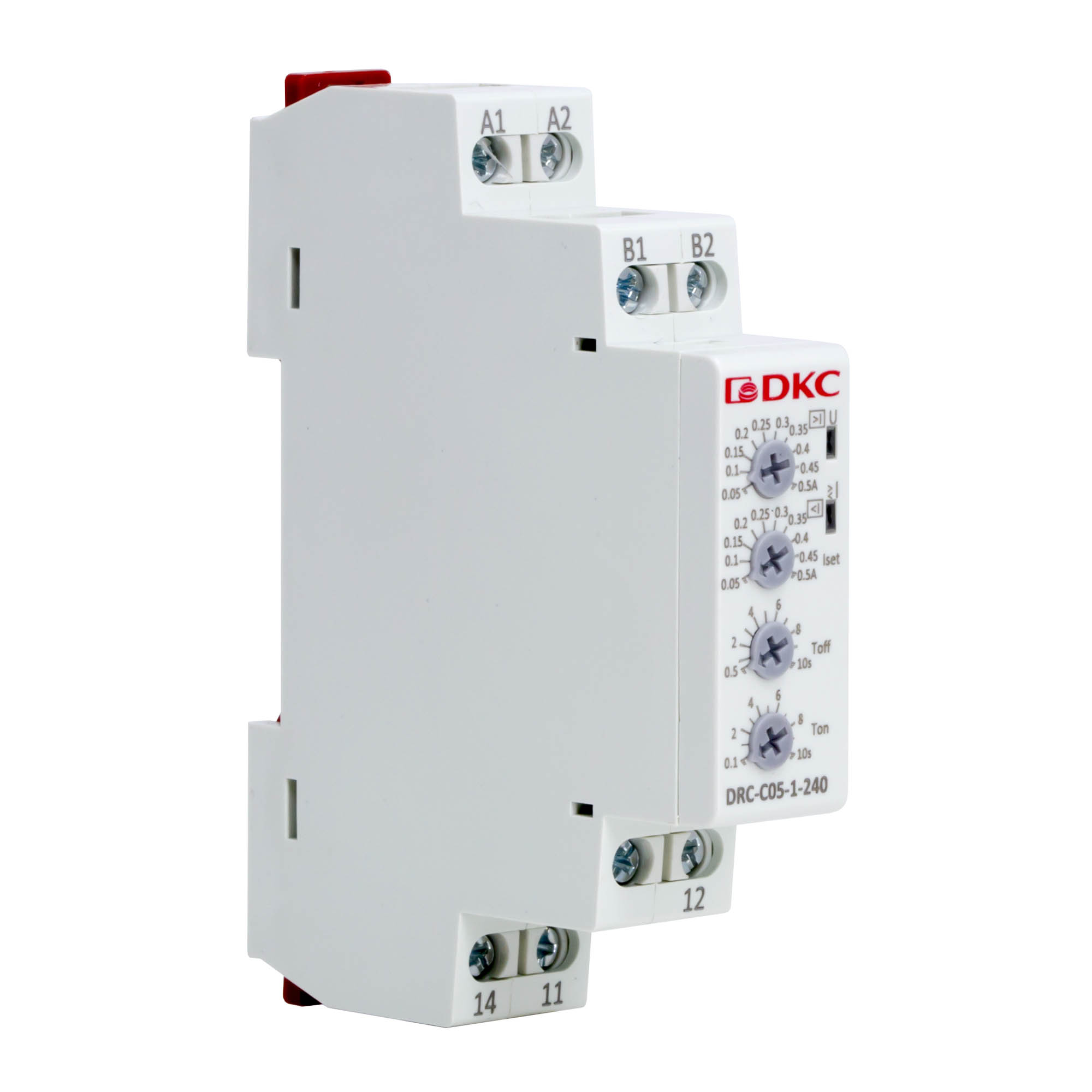 А76. Реле DRC-C05-1-240 контроля тока, тип DRC, 0.05-0.5А, конфигурация контакта 1CO, 24-240 AC/DC (ДКС)
