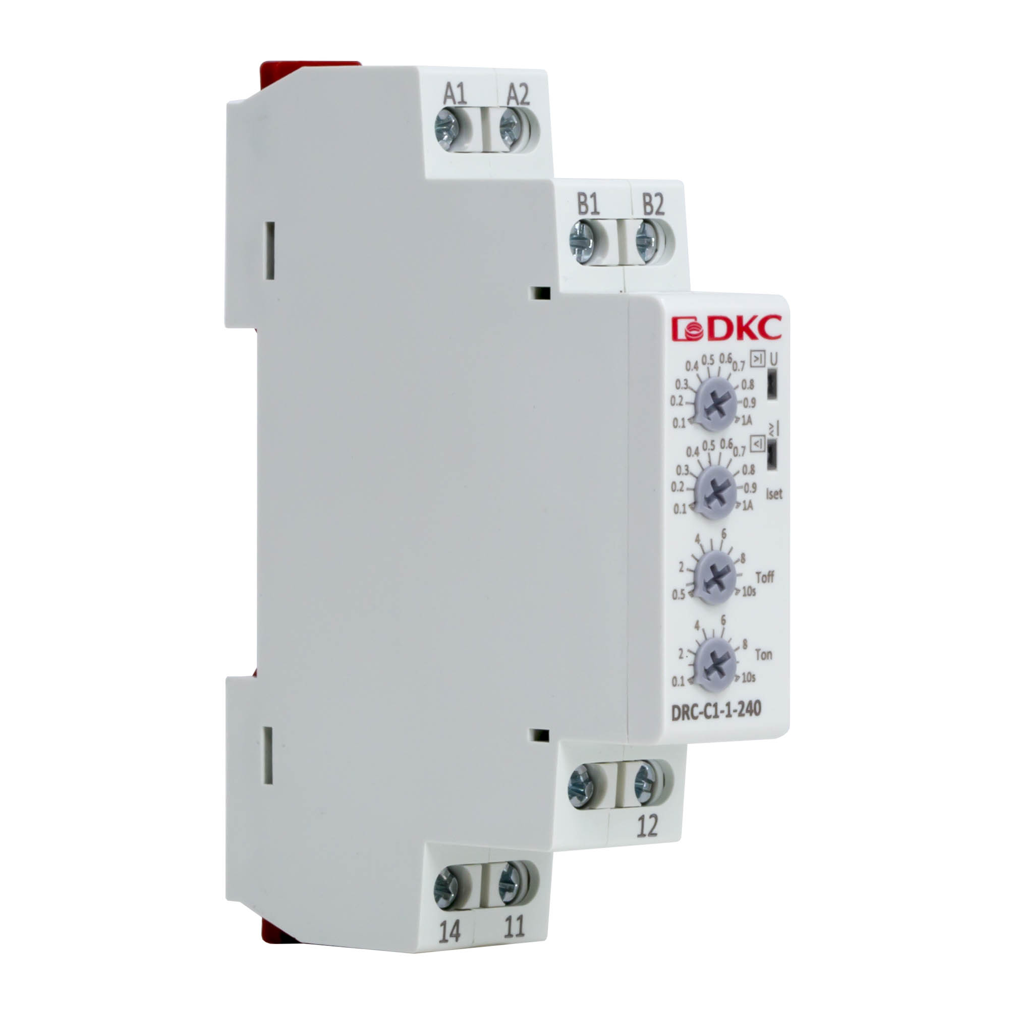 А76. Реле DRC-C1-1-240 контроля тока, тип DRC, 0.1-1А, конфигурация контакта 1CO, 24-240 AC/DC (ДКС)