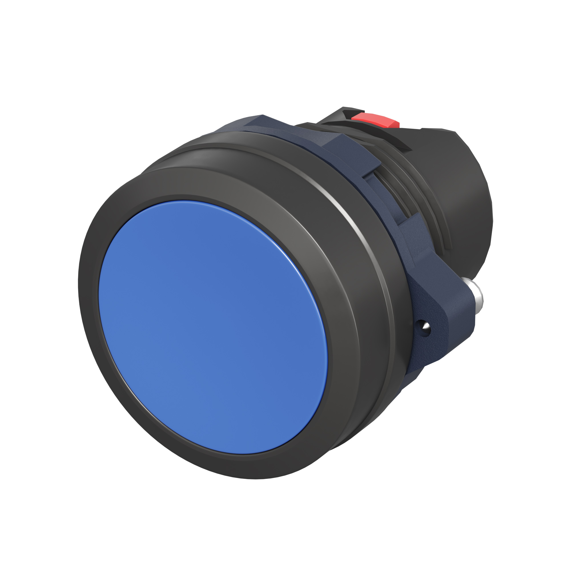 А56. Головка M22P-FMBP кнопки плоская без фиксации, синяя (ДКС)