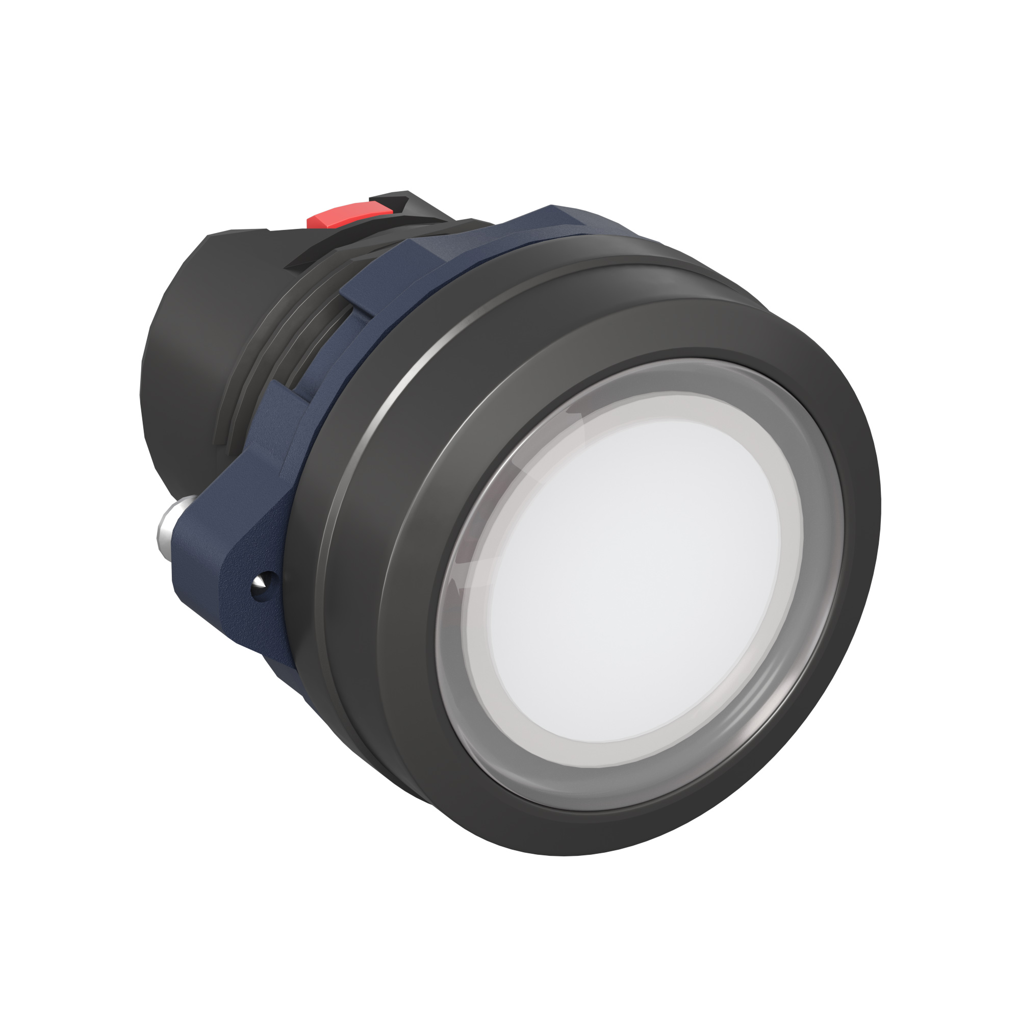 А56. Головка M22P-FLLWP кнопки плоская прозрачная с фиксацией, белая (ДКС)