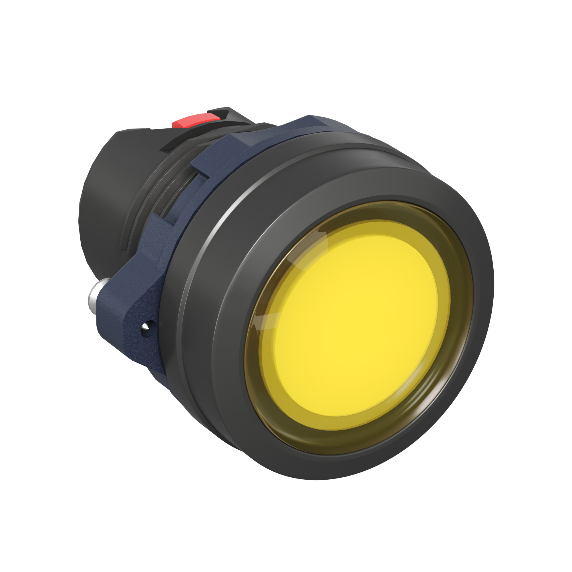 А56. Головка M22P-FLLYP кнопки плоская прозрачная с фиксацией, жёлтая (ДКС)