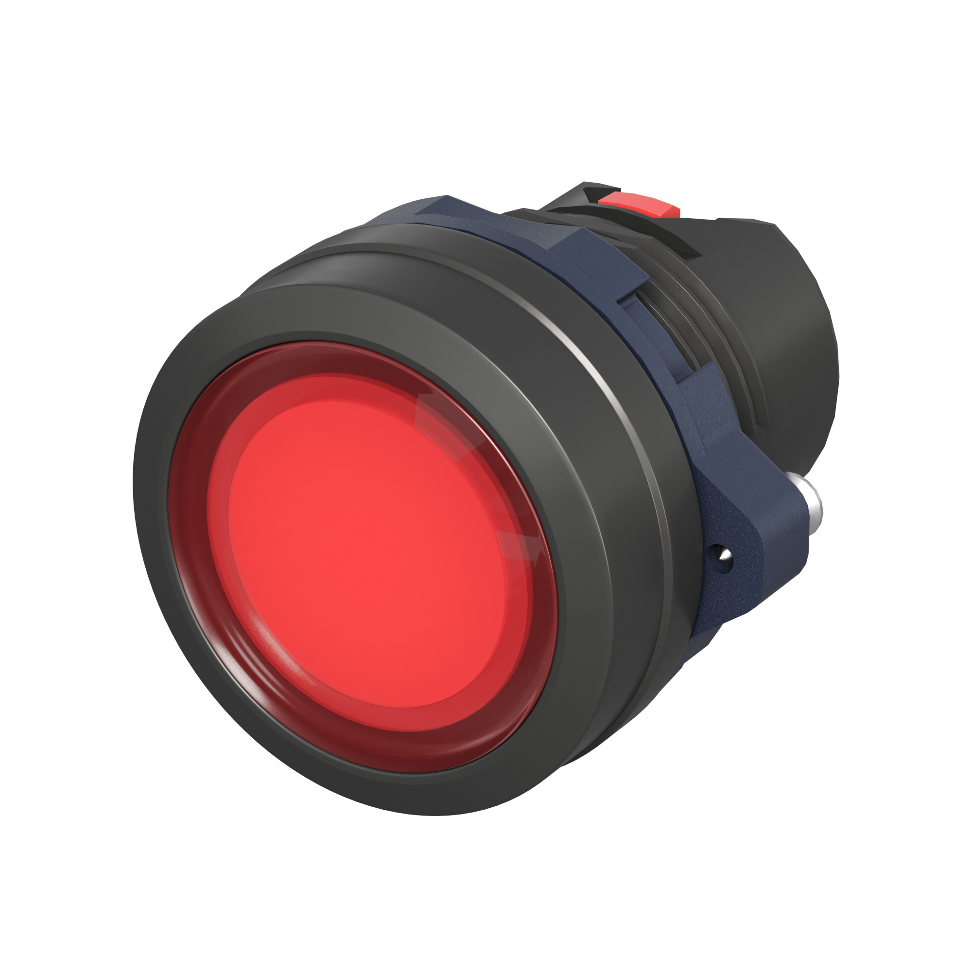 А56. Головка M22P-FMLRP кнопки плоская прозрачная без фиксации, красная (ДКС)