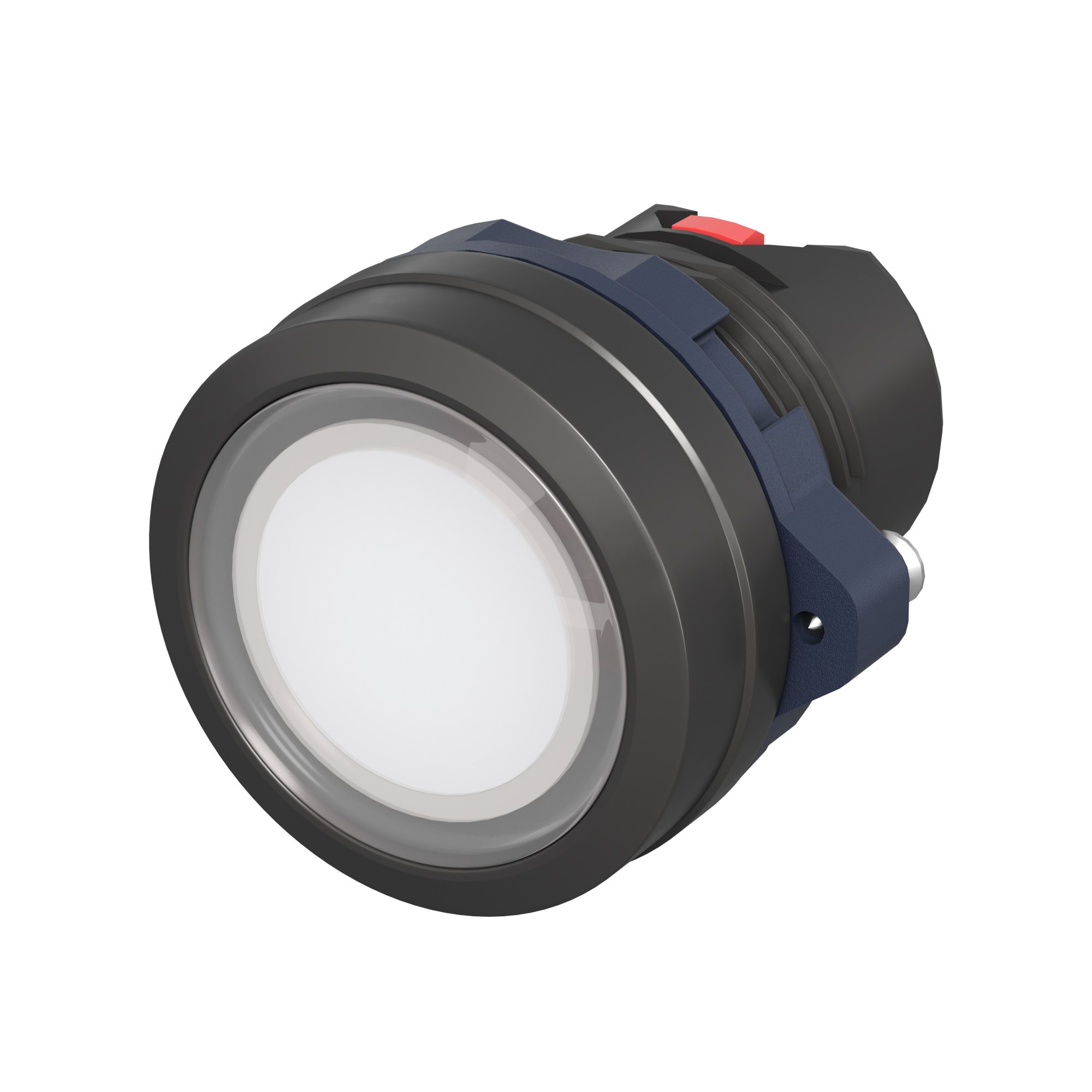 А56. Головка M22P-FMLWP кнопки плоская прозрачная без фиксации, белая (ДКС)