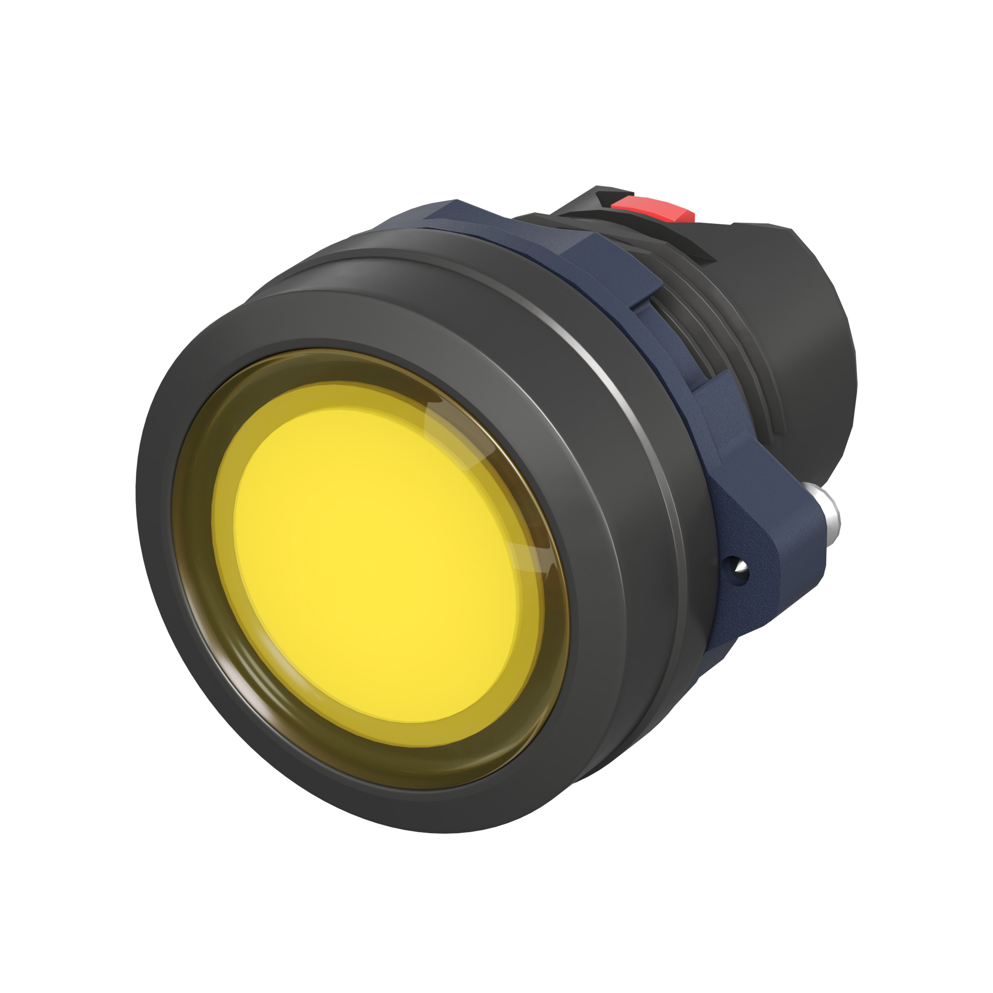 А56. Головка M22P-FMLYP кнопки плоская прозрачная без фиксации, желтая (ДКС)