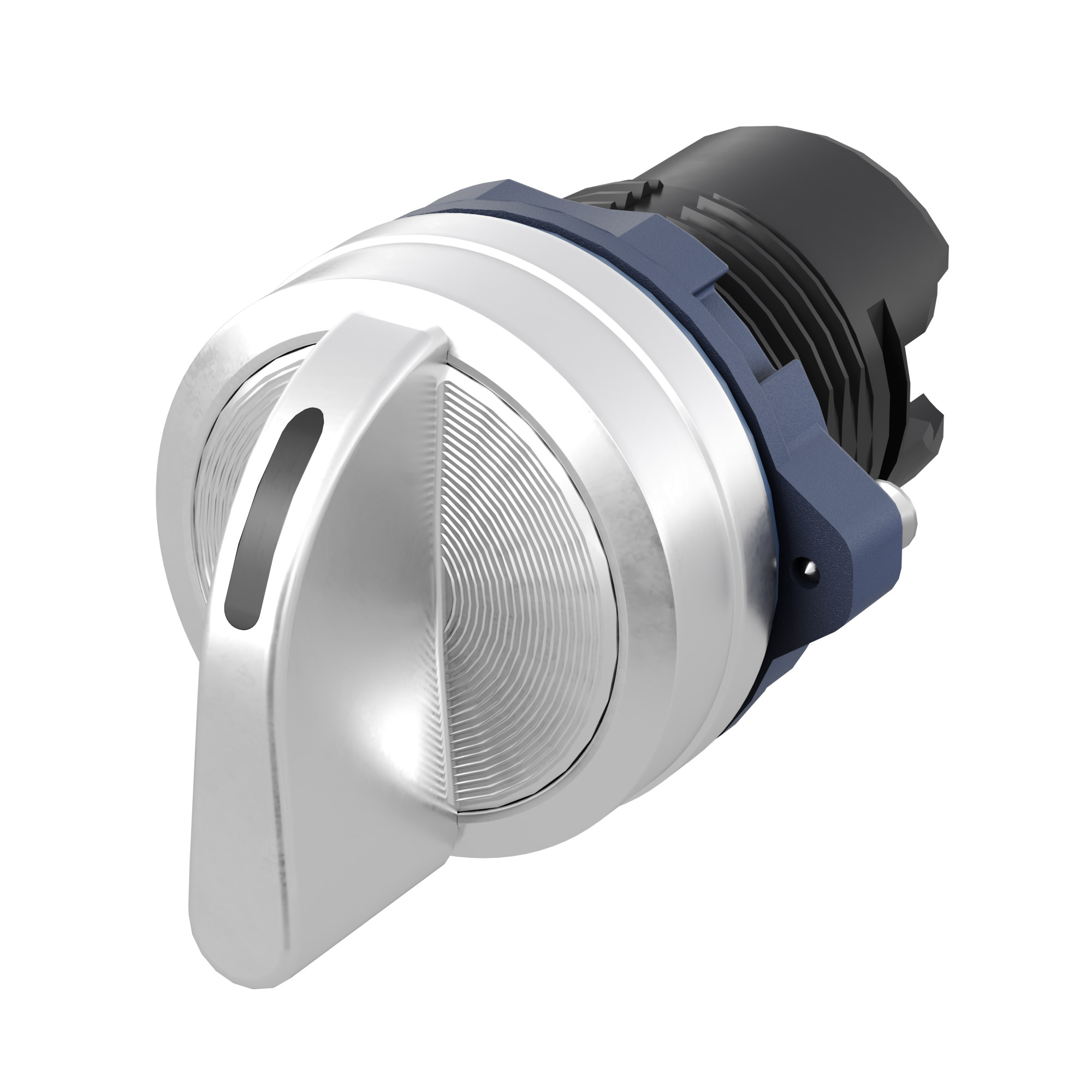 А56. Головка M22S-M3A переключателя на 3 положения с возвратом стандартная ручка,алюминий (ДКС)