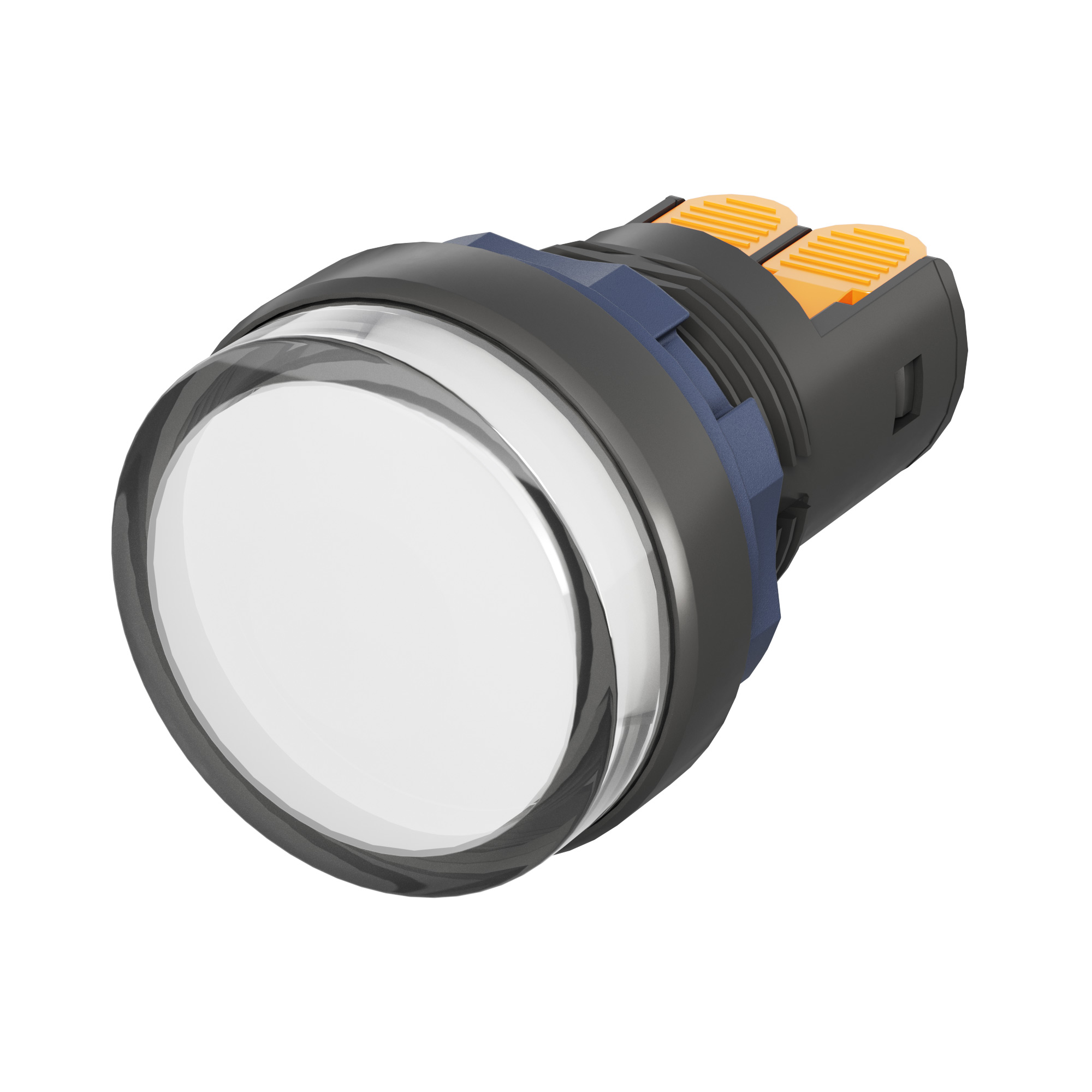 А56. Сигнальный M22L-F24WPP индикатор со встроенным диодом 24В, белый, зажим Plug-In (ДКС)