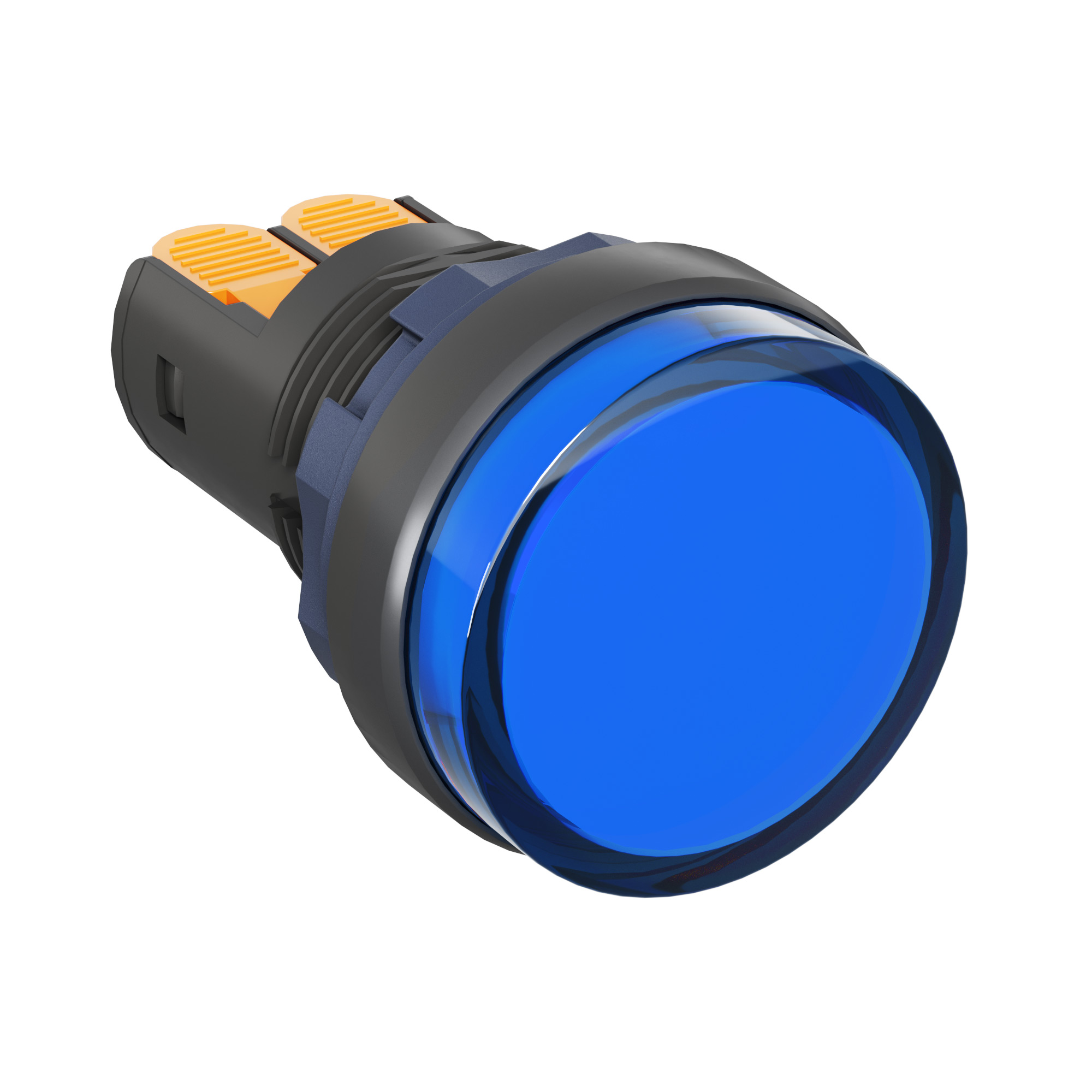 А56. Сигнальный M22L-F220BPP индикатор со встроенным диодом 220В, синий, зажим Plug-In (ДКС)