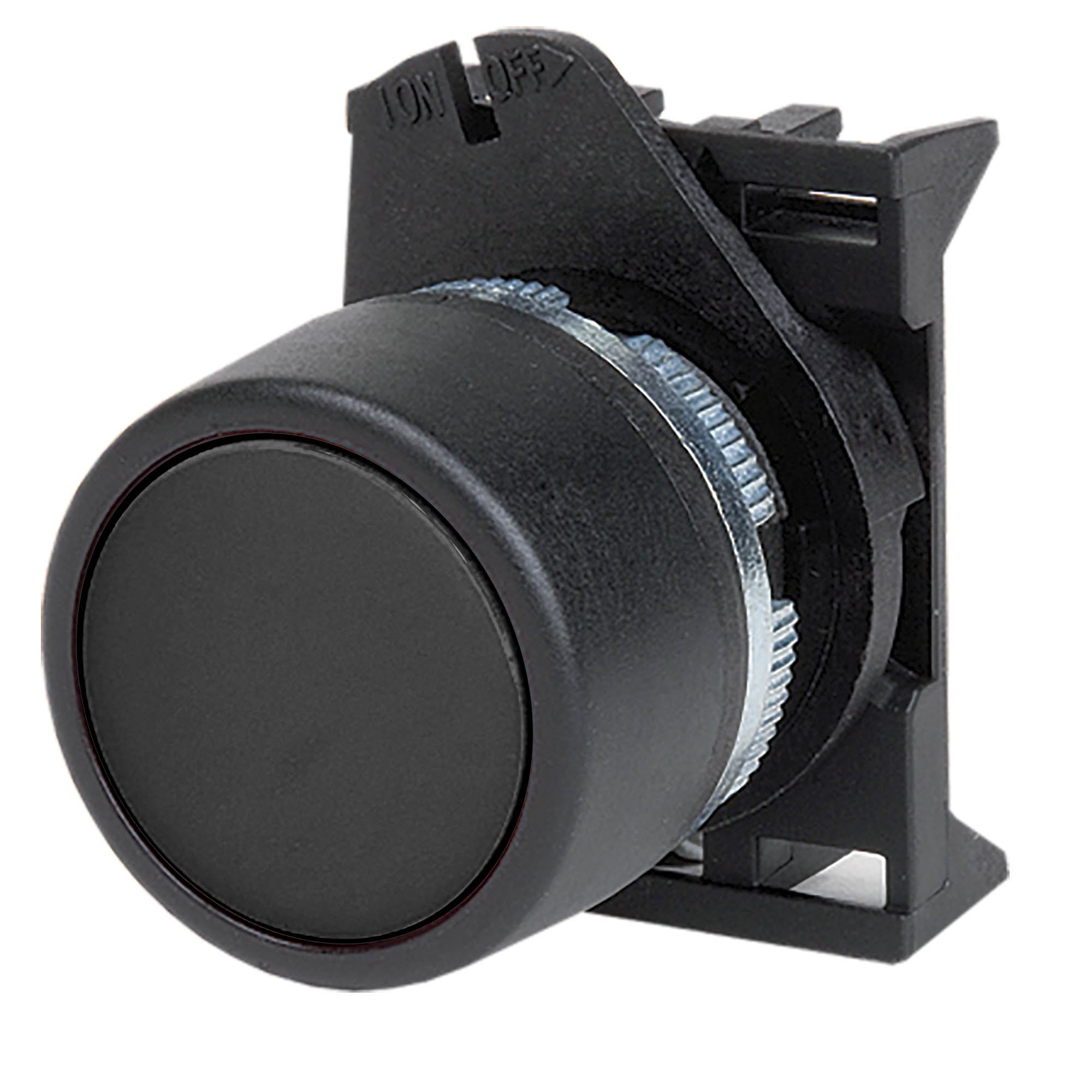 А56. Головка ABHTR6 кнопки плоская без фиксации, черная (Замена на: M22P-FMBLP/M22P-FMBLA + M22MF) (ДКС)