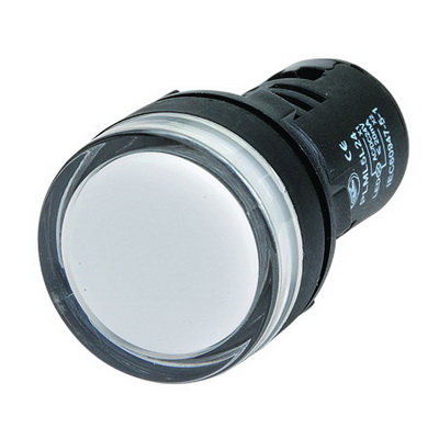 А56. Сигнальный ALIL5L24 индикатор со встроенным диодом 24В,  белый (Замена на:  (ДКС)