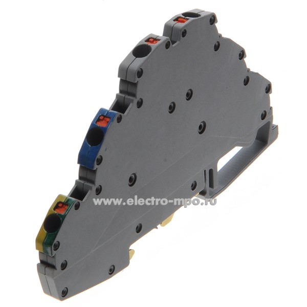 Клемма OPK-3K 2,5 1020174/1872 трехуровневая пружинная серая 2,5мм2 24А ...