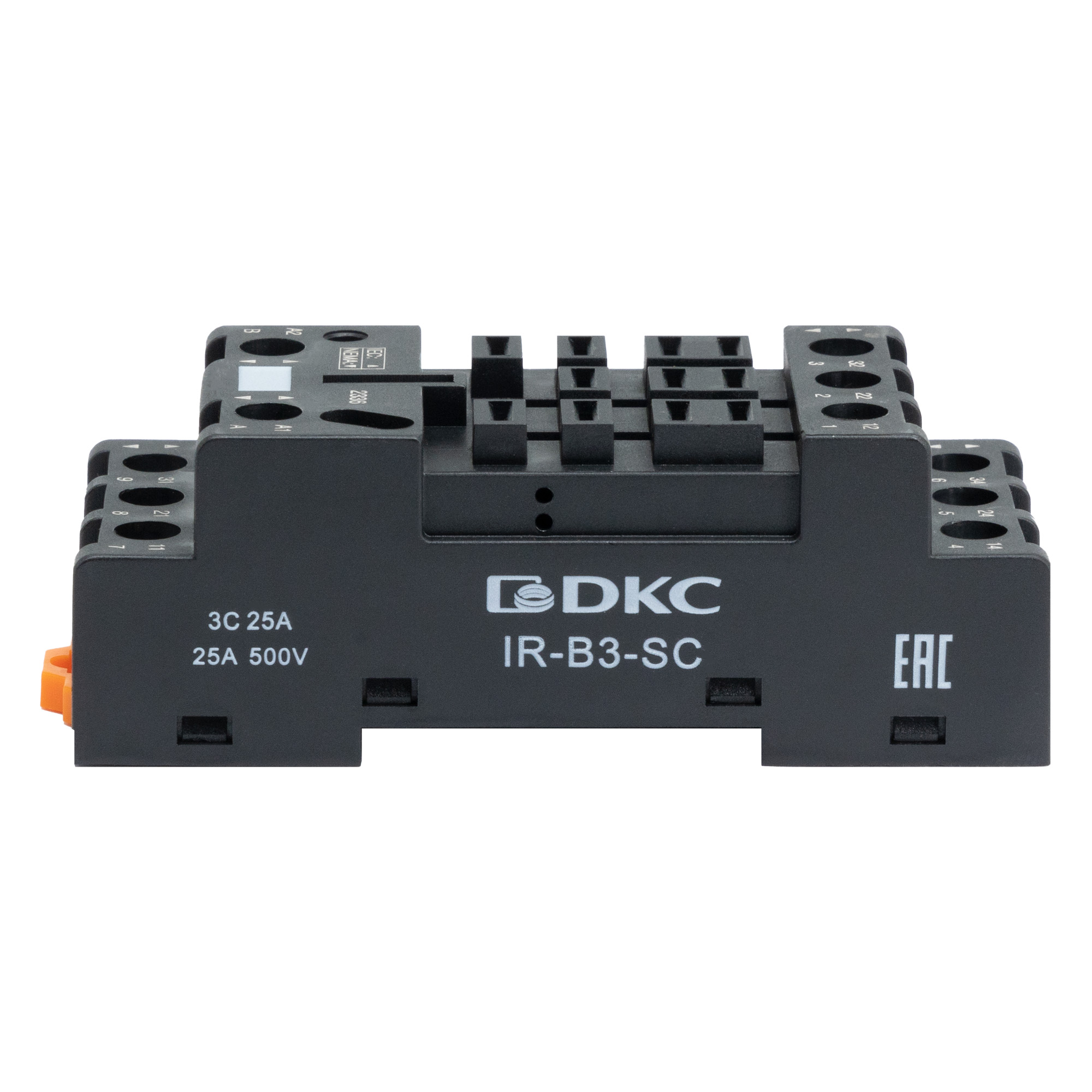 А46. Колодка IR-B3-SC с винтовыми клеммами для силового реле на 3 группы (ДКС)
