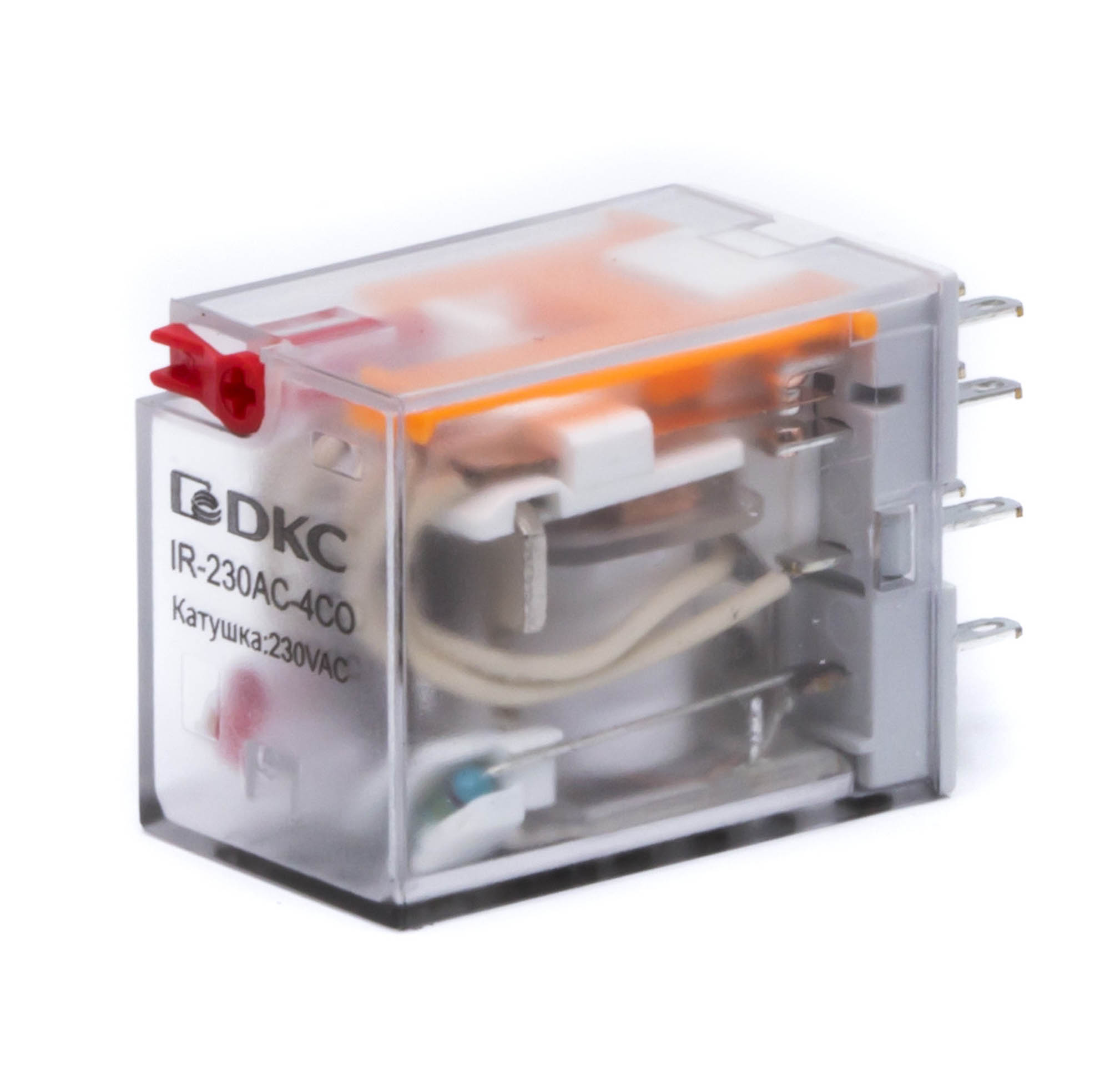 А46. Реле IR-115AC-4CO-D миниатюрное промышленное общего назначения, 4CO, ком. ток 6А, AgSnO2,  (ДКС)