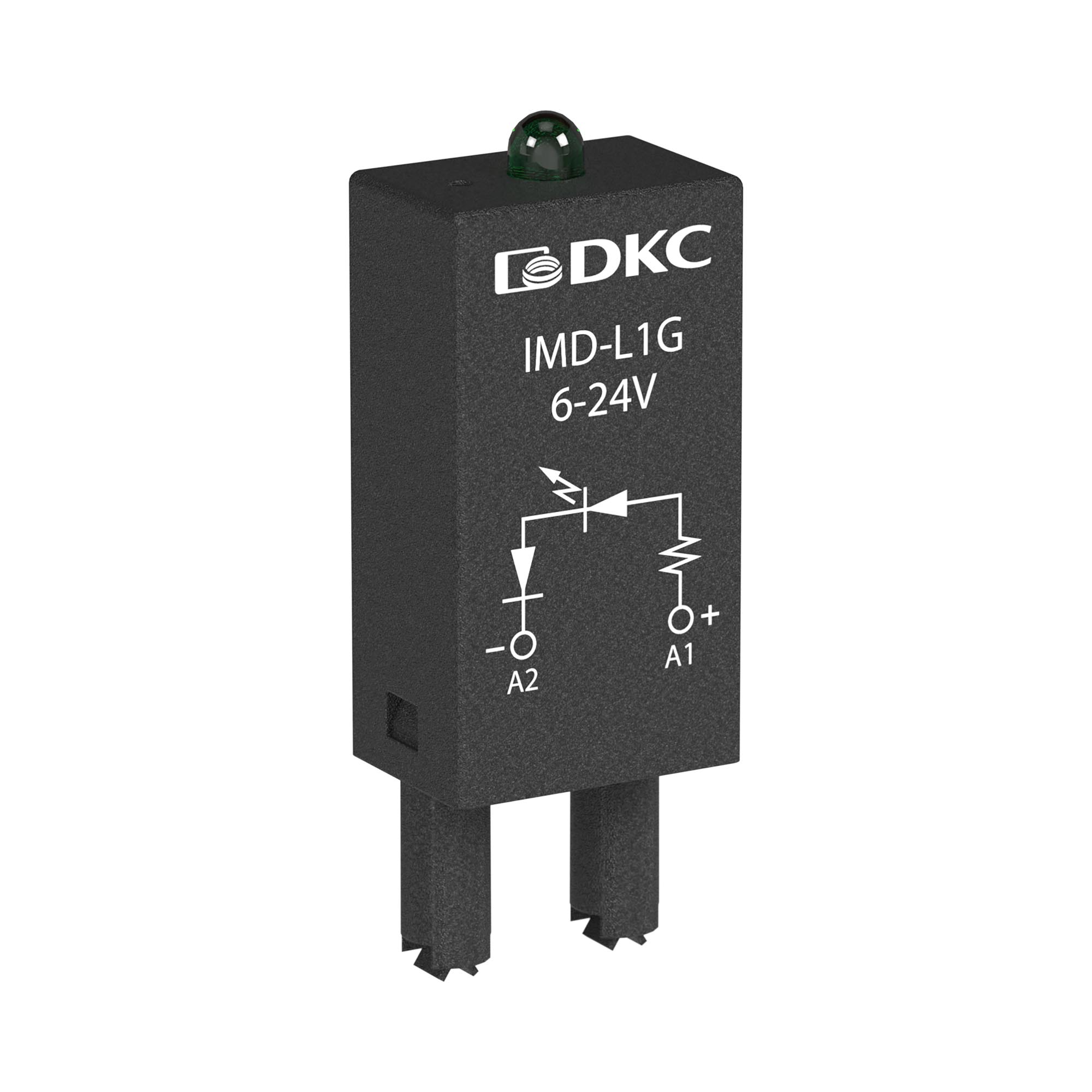 А46. Модуль IMD-LV3G индикации и защиты, LED зеленый+Варистор (A1+), 120V AC/DC (ДКС)
