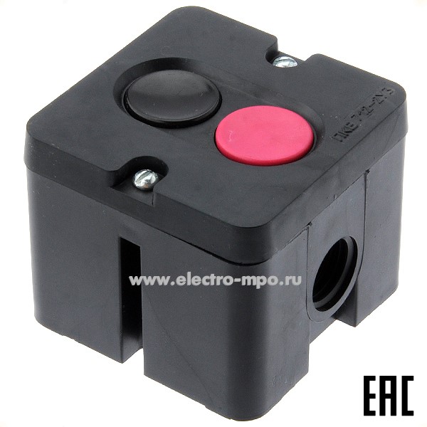 А5083. Пост управления ПКЕ 722-2 "стоп-пуск" 10А 1з+1р IP54 в корпусе (Электродеталь Воронеж)