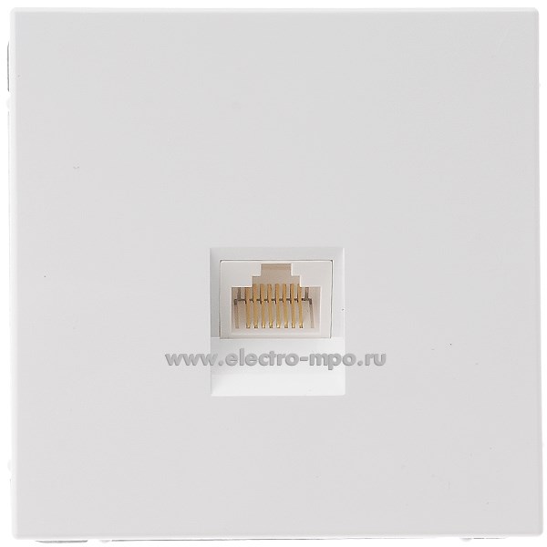 Р2826. Механизм ArtGallery GAL000183 розетки компьютерной RJ45 5е с/п белый (Systeme Electric)