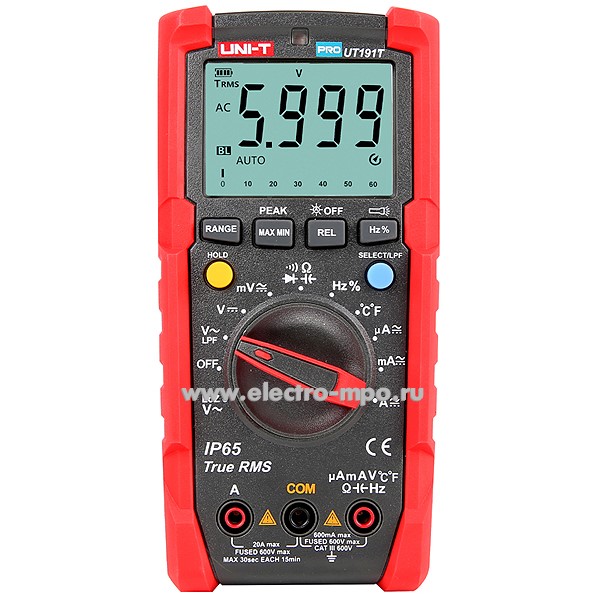 И48. Мультиметр 13-0086 профессиональный UT191T (UNI-T)