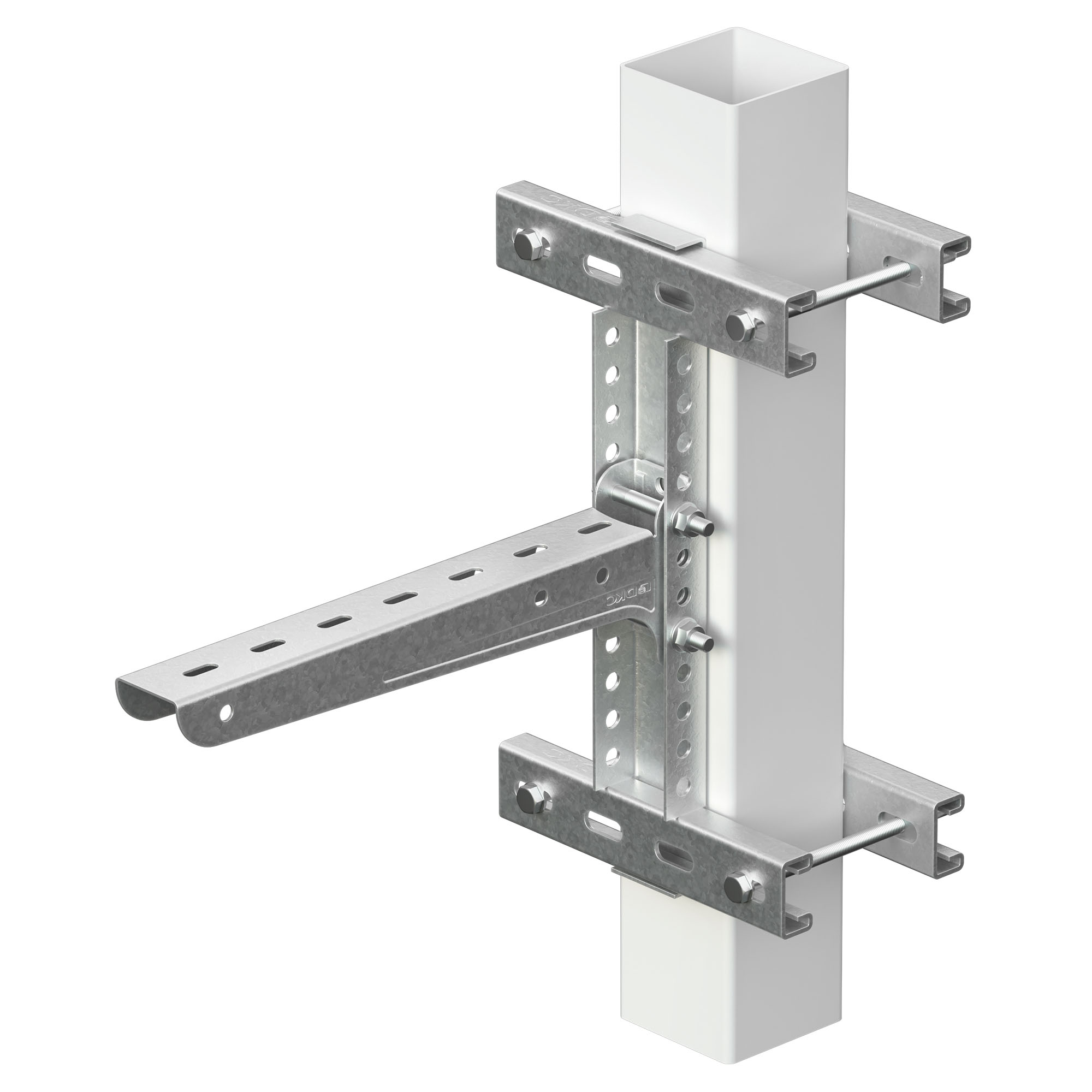 М24. Крепление BMF1820HDZ консоли на опору 29х52х340 мм, горячеоцинкованное (ДКС)