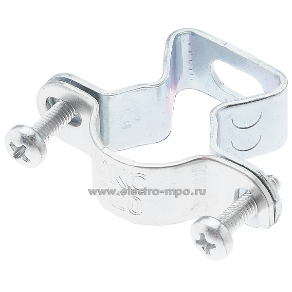 Т1573. Скоба Cosmec 6040-22 для крепления трубы 20мм сталь (ДКС Италия)