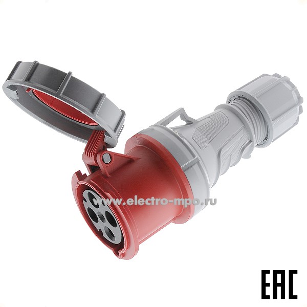 Р5767. Розетка 234-6 кабельная 3Р+Е 63А 415В IP67 (PCE Австрия)