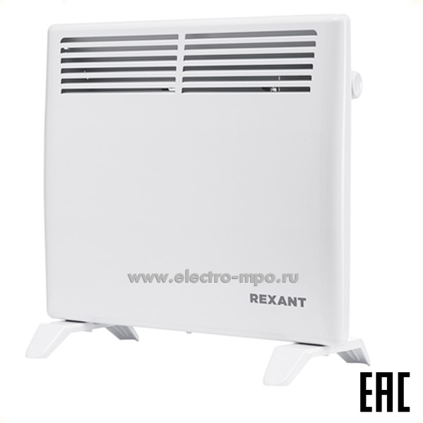 Б87. Электроконвектор 60-0118 механический термостат 1кВт СТИЧ-нагревательный элемент (Rexant)