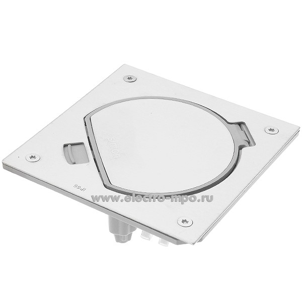 М9024. Люк KSE15U-23-72 с розеткой 45х45мм и RJ45 нерж. сталь с защелкой IP66 (Simon Electric Испания