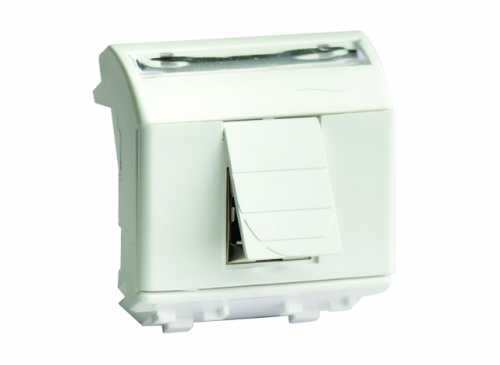 Р23. USB 76202B 2.0 со шторкой, Brava, белая, 2мод (ДКС)