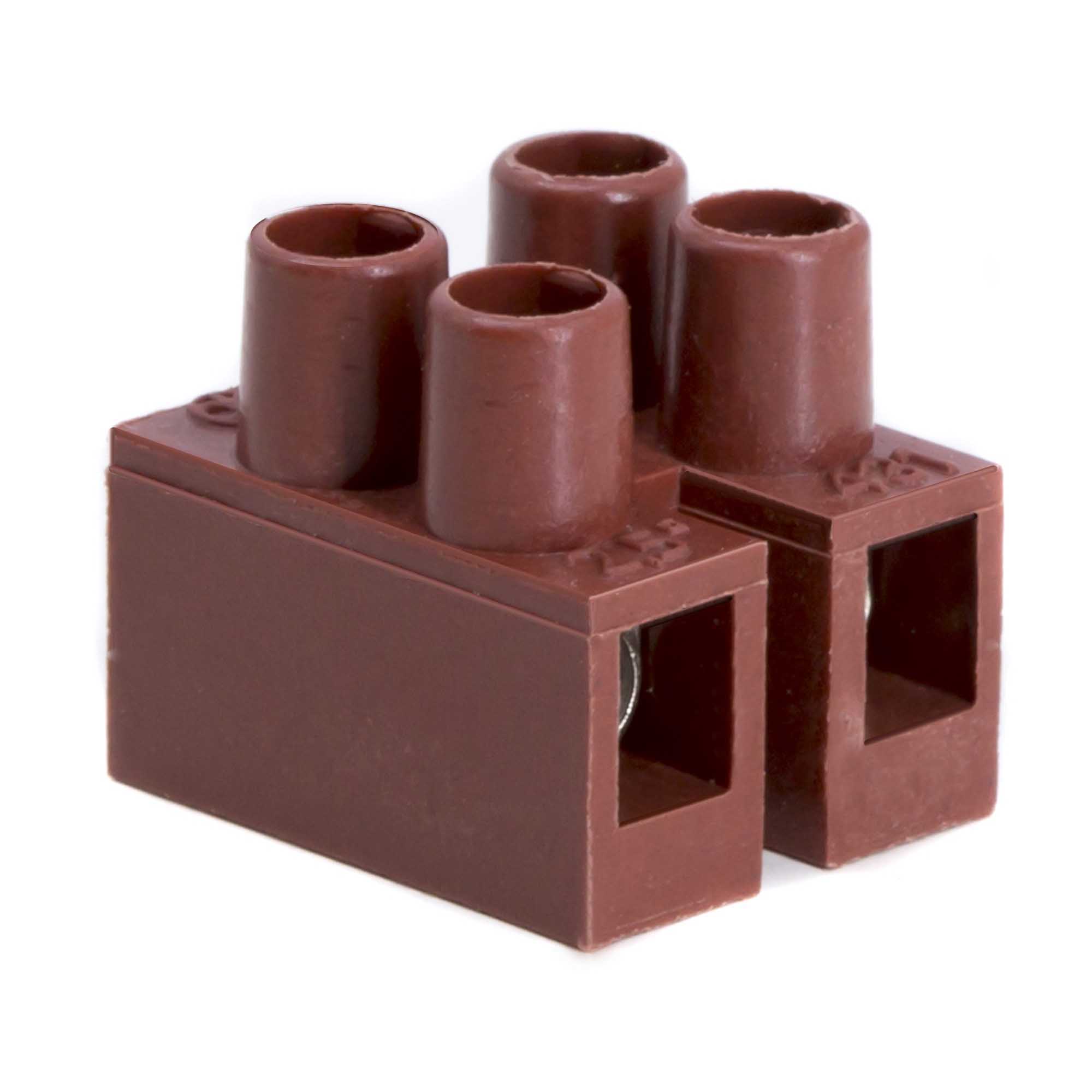 К45. КЛЕММНИК 43102FV Фибергласс, 2р,150°С,450V, 24A, 2,5мм.кв. (ДКС)