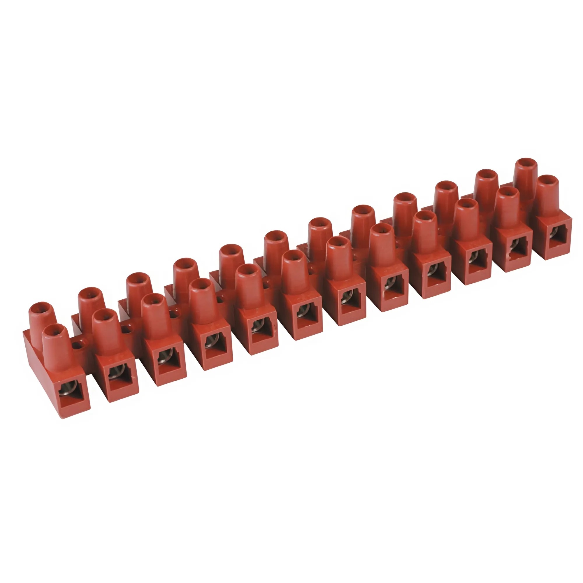 К45. Колодка 43312FV клемм из Фибергласса (раб. темп. 150 град.) 32А, 12 пол., для жил до 4кв.мм (ДКС)