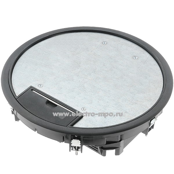 68835. М8835 Лючок 7405456 GESR7 10U 9011 пластиковый черный на 10 модулей 45х45 (OBO Bettermann)