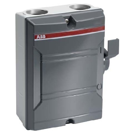 А67. Выключатель 3-х полюсный BE 325M/TPN 25А в корпусе (сальники, клеммы "земля" и "ноль") 2CMA1420