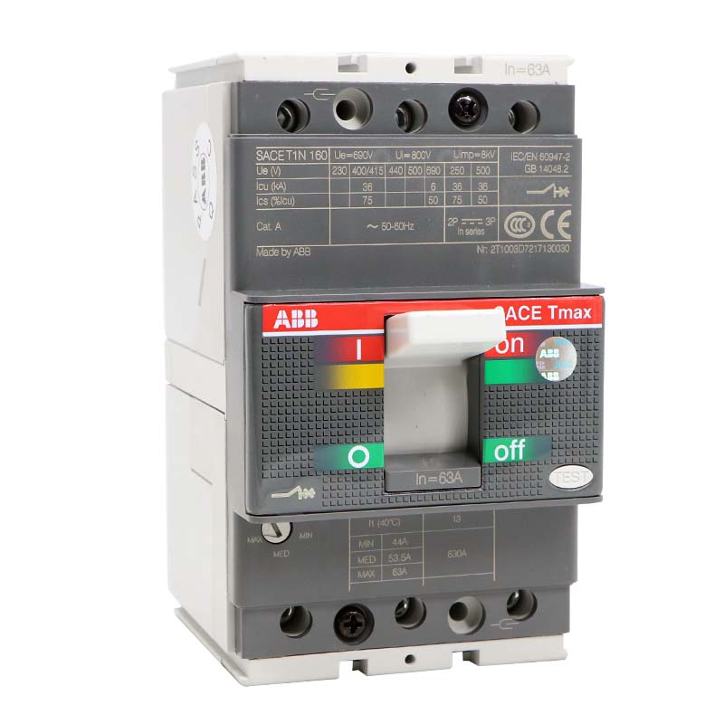 А29. Автоматический выключатель T1B 160 TMD 20-630 3p F FC Cu (1x70mm2) 16kA 1SDA050871R1 (ABB)