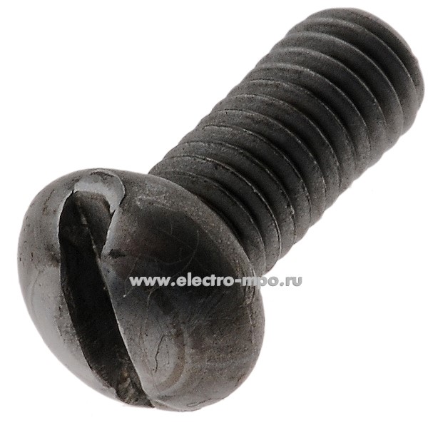 65801. У5801 Винт 4х10мм шлиц полукруглая головка без покрытия (Россия)