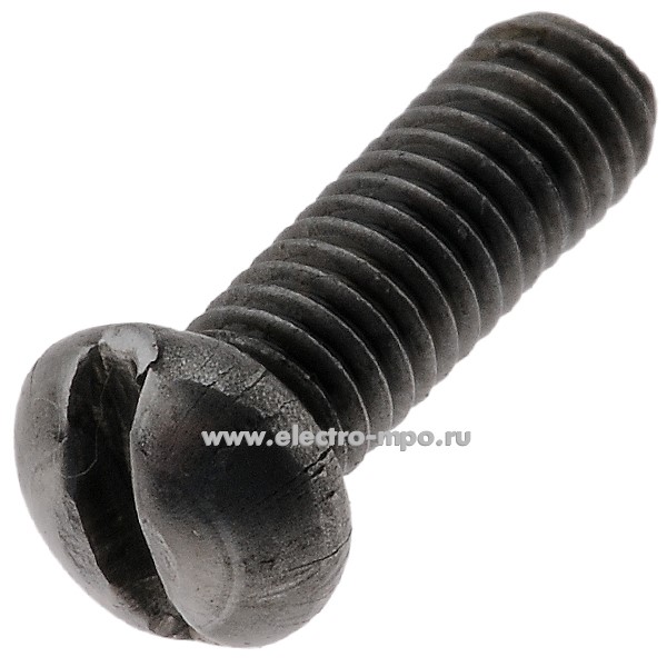 65803. У5803 Винт 4х12мм шлиц полукруглая головка без покрытия (Россия)
