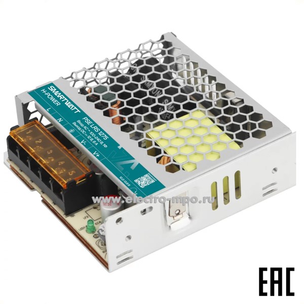 Б5217. Блок питания PSE LRS 1275 1ф Мощность 75Вт выход 12В пост. тока 6,3А (SMARTWATT)