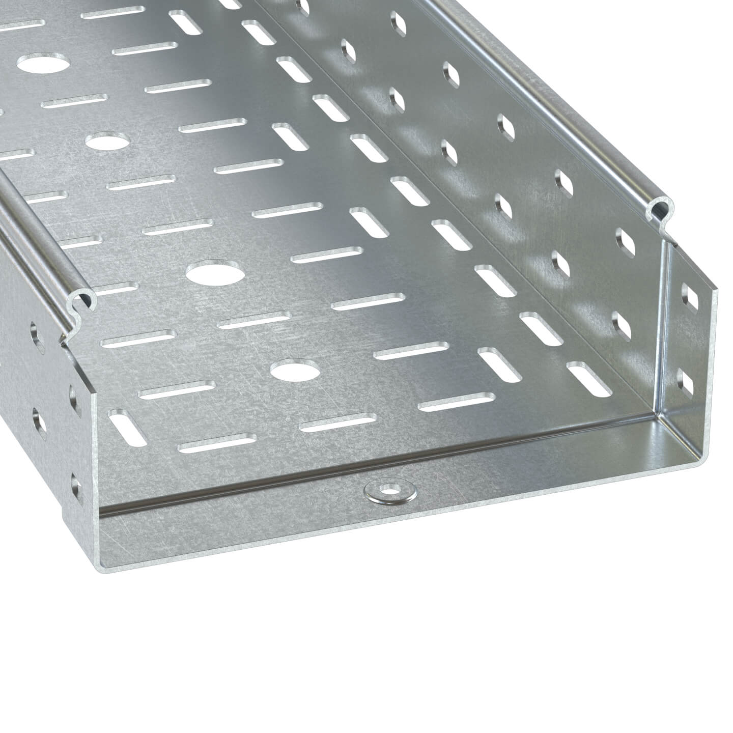 М97. Лоток 3530715HDZ перфорированный 500х80 L3000 толщ.1,5 мм,  (ДКС)