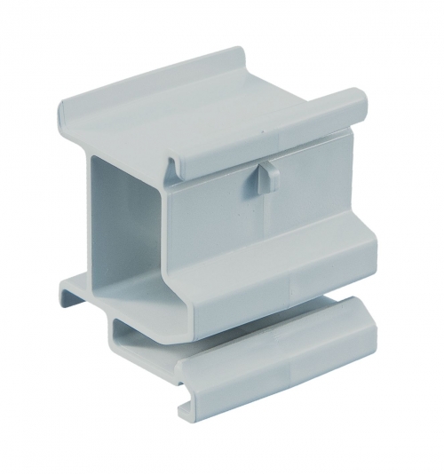 Е10. Проставка 87163 для регулировки глубины DIN-рейки (2модуля) (ДКС) Е10. Проставка 87163 для регулировки глубины DIN-рейки (2модуля) (ДКС)