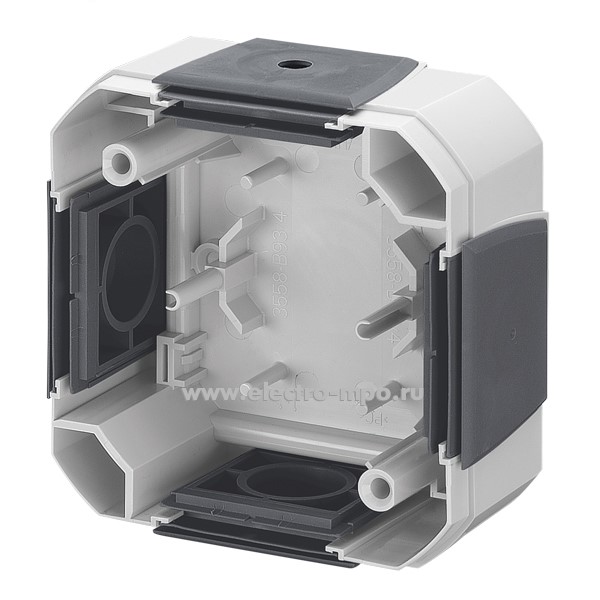 Ю1568. Коробка Variant+ 2CHN064540A4517 3903N-A04540S 82х82х53 без крышки 4 ввода IP20/54 о/п серая (АВB)