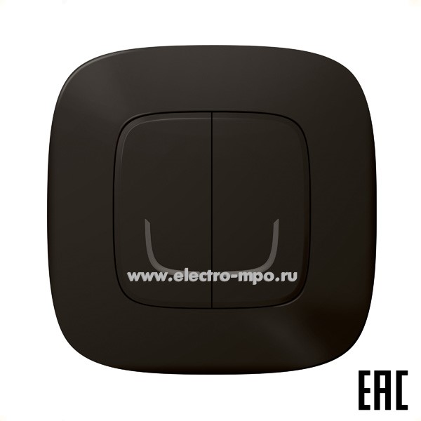 Ю8467. Выключатель Netatmo 752887 Valena Allure 2кл. беспроводной антрацит (Legrand)