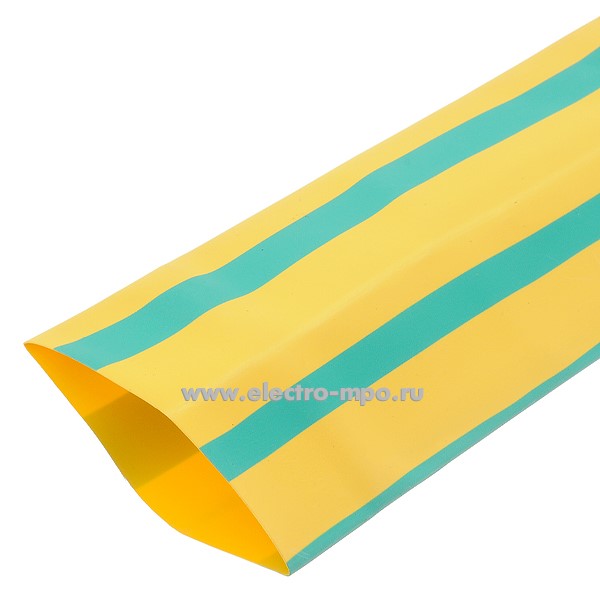 Т2891. Трубка 60112 ТУТнг-LS-40/20 термоусаживаемая Dвнутр=40/20мм жёлто-зелёная  (КВТ Калуга)